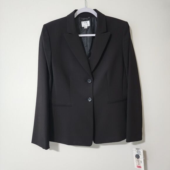 NWT Mix by Tahari Arthur Levine Womens Marc Suit Blazer Jacket Black Size 12 - Picture 1 of 9